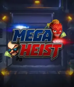 Enter the exciting world of the Mega Heist game by Relax Gaming, showcasing quirky characters ready to pull off a bank heist. This graphic depicts the excitement of the heist with its dynamic logo and a mysterious vault backdrop. Perfect for players looking for a heist adventure, offering a gripping escape. 