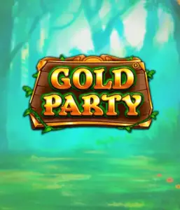 Step into the fairy-tale forest of the Gold Party game by Pragmatic Play, highlighting a rustically styled wooden sign engraved with golden letters. The backdrop of misty green forest that adds a sense of mystery to the slot's theme. Ideal for fans of magical and nature-inspired games, promising a whimsical adventure. 